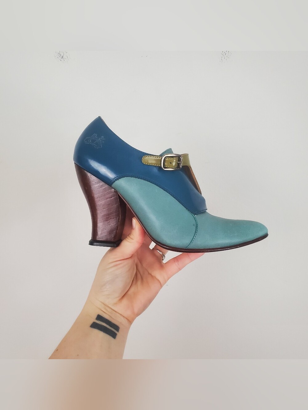 John Fluevog Conversations Glenham Heeled monkstrap shoe Womens Size 6 - Picture 2 of 12